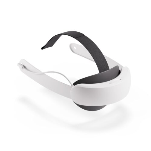 Meta Quest Elite Strap with Battery — Works with Meta Quest 3/3S — Up to 2 Extra Hours Playtime — Premium Comfort and Weight Distribution — Adjustable, Ergonomic Fit