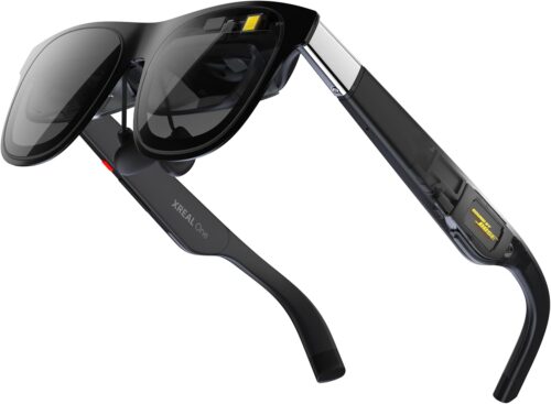 XREAL One AR Glasses with X1 Chip, Native 3 DoF, 147" 50°FOV 120Hz HD Display, Renowned Audio, 3 Adjustable Lens Transparency, Smart Glasses for iPhone 16/15, Steam Deck, ROG, Mac, PC, Android & iOS